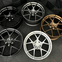 Rines de Aleación de Aluminio Forjado Personalizados de Una Pieza 6061-T6 en Bronce Satinado de 18 19 20 21 Pulgadas 5x114.3 para Tesla Model 3 BMW Sf90 Q5