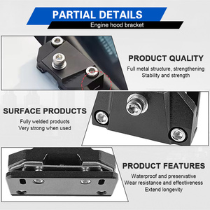 Phổ hợp kim nhôm gắn kẹp chủ trụ cột Mui Xe Sương Mù Vỏ làm việc đèn gắn khung cho xe tải Pickup 4x4 off-road - Product Image 4