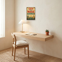 Plaque Métallique Vintage avec Citation Motivante et Inspirante sur le Thème du Travail et du Fitness, Décoration Murale Rétro pour Salle de Sport et Cave Masculine, Art Mural en Métal