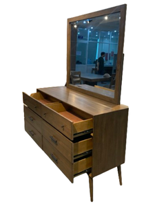 ต่ําขั้นต่ํากลางศตวรรษที่ 2 กระจกคุณภาพสูงโมเดิร์นกระจกโต๊ะเครื่องแป้งแต่งหน้าเฟอร์นิเจอร์สําหรับห้องนอนโต๊ะเครื่องแป้ง - Product Image 2