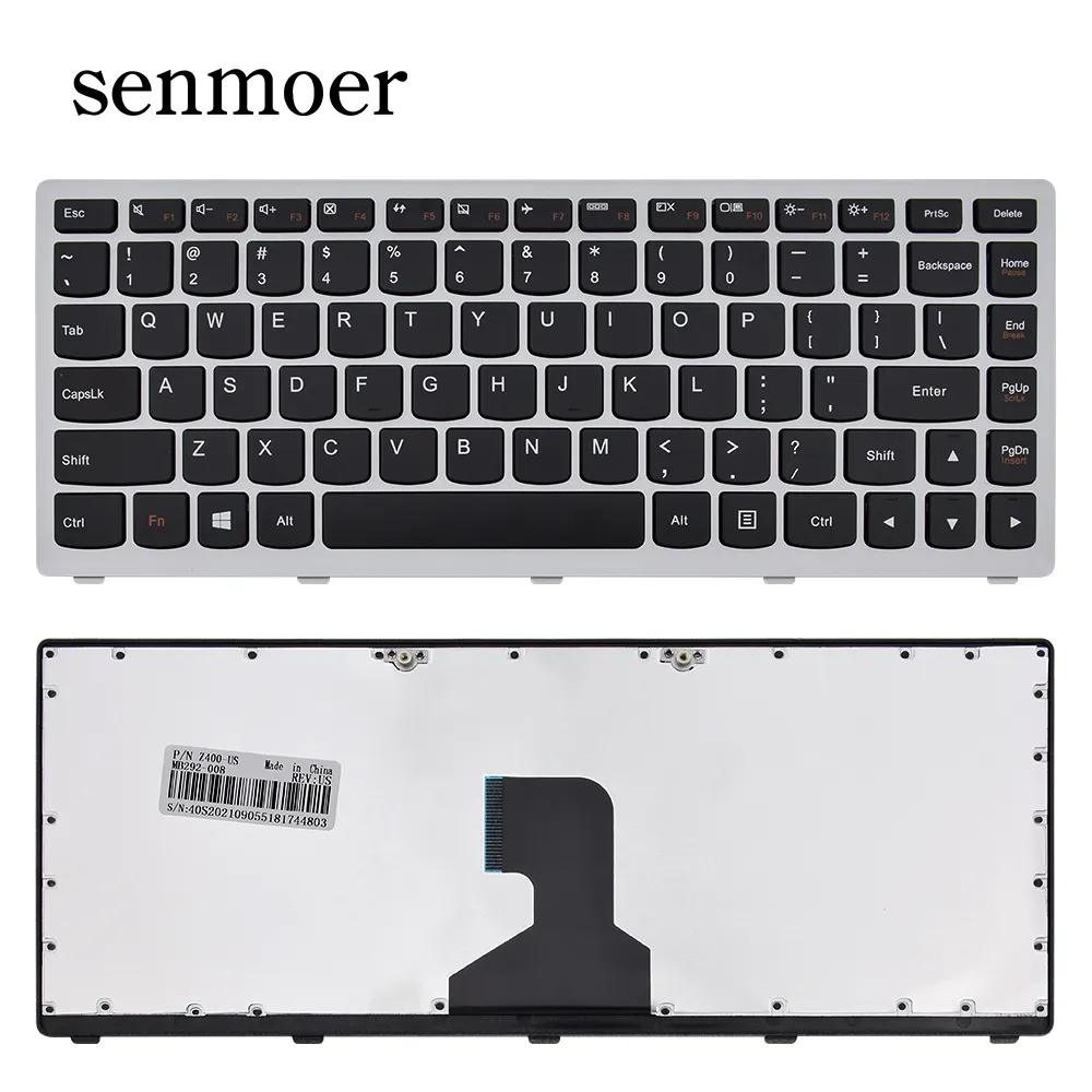 Keyboard For Lenovo IdeaPad Z400 Z400A Z400N Z400T P400 T3F1B-US 252060899 PK130S Wteclado Tastatur Tastiera klavye klawiatura