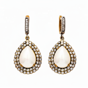 Pearly ต่างหูเงินแท้สำหรับผู้หญิงตุรกีทำด้วยมือขายส่ง925เครื่องประดับเงินสเตอร์ลิงสำหรับผู้หญิง - Product Image 2