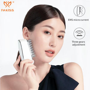 Brosse de massage multifonctionnelle 4-en-1 – RF, microcourant EMS, lumière rouge LED et vibrations haute fréquence pour le cuir chevelu, le visage et le corps - Product Image 2