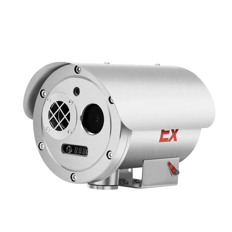 Thép không gỉ chống cháy nổ Hình ảnh nhiệt khói và cháy phát hiện CCTV Camera An Ninh 4K cho khai thác mỏ giám sát