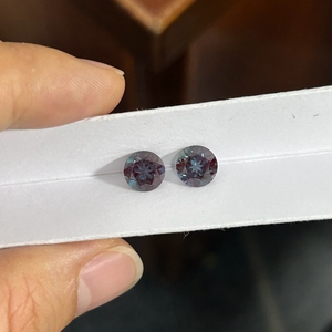 HQ Gems Alexandrite Gemstone, Brilliant Cut, Lab Grown, Color Change, Alexander Stone, 0.01-<span class=keywords><strong>2</strong></span> Carat, 8mm - Product Image 5