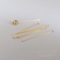 Épingles à oreilles plates sans décoloration pour la fabrication de bijoux DIY, accessoires de boucles d'oreilles en or rempli
