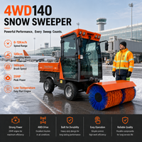 Véhicule balayeuse à neige tout-terrain professionnel VOL Heavy Duty 4x4, équipement multifonctionnel de déneigement pour l'aéroport