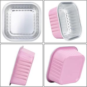 Contenedores de Alimentos Desechables Cuadrados de Aluminio, Grandes y Ideales para Hornear, con Tapa de Plástico, Venta al Por Mayor, Económicos, OEM - Product Image 2