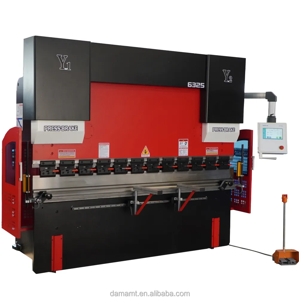 DAMA precio de fábrica X + Y 2 ejes 63T 80t 100t 2500mm Estun E21 e300p sistema hidráulico máquina dobladora CNC prensa plegadora