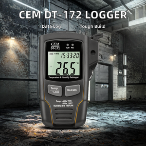 Registrador de Datos de Plástico CEM DT-172 para Registro de Temperatura y Humedad, 32000 Registros, Alarma Sonora y Luminosa, Almacén, OEM - Product Image 2