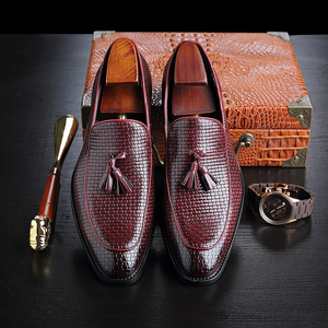 High Quality Litalian Wedding Loafers Men Outdoor Shoes Loafers Classic for Men <b>Dress</b> Shoes Oxfords Mens Shoes - Product Image 4
