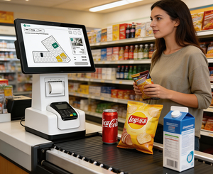 Caisse enregistreuse métallique avec imprimante intégrée et terminal de point de vente pour supermarché, restaurant, <span class=keywords><strong>machine</strong></span> de caisse automatique - Product Image 4