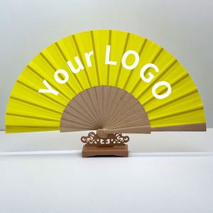 Abanicos de Mano Plegables de Bambú Personalizados de Alta Calidad con Logotipo Personalizado, Venta al Por Mayor de Fábrica, Abanicos Impresos para Regalos de Cumpleaños y Bodas - Product Image 4