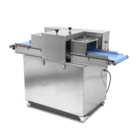 Trancheuse à viande de qualité industrielle, bande transporteuse, acier inoxydable 304, moteur en cuivre pur 3000W, réglable, électrique, automatique, 800 kg/h