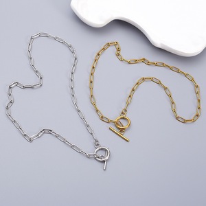European American Style Stainless Steel <b>Cross</b> <b>Chain</b> Clavicle Necklace Unisex Pendant Gift Jewelry - Product Image 4