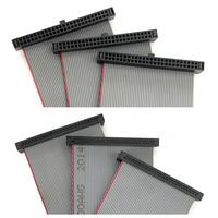 Câble plat IDC femelle-femelle 28AWG 6 broches, pas de 1,27 mm, isolé en PVC, âme en cuivre, FC vers FC, pour ordinateur
