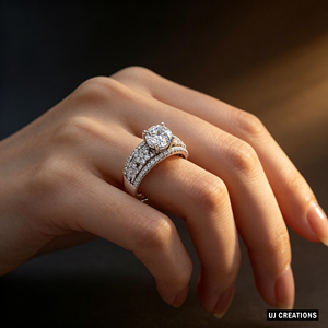 Custom S925/10K/14K/18K Solid Gold 1.0 Karat Round Lab Grown Brilliant Cut Diamond Wedding <b>Ring</b> VVS-VS Quality - Product Image 6