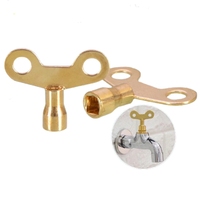 Clé de robinet radiateur robinet d'eau trou de plomberie purge purge prise carrée clés de robinet fer solide pour la ventilation de la vanne d'air