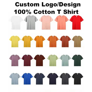 Haute qualité 100% coton personnalisé vierge poids lourd surdimensionné régulier ou épaule goutte impression Logo T-Shirts pour homme et femme - Product Image 3