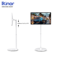 Televisor Portátil Inteligente Android 13 de 32 Pulgadas, Full HD 1080p, Retroiluminación LED, Pantalla Táctil de 10 Puntos, Batería de 4-6 Horas, TV de Piso