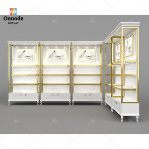 Custom Metal Eco-Friendly Heavy Duty <b>Wall</b>-<b>Mounted</b> Shoe <b>Display</b> <b>Cabinet</b> | Boutique Retail Fixtures | Factory-Made Customizable - Product Image 5