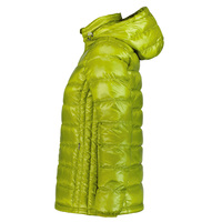 Veste en duvet de canard à capuche ultralégère pour femmes de haute qualité vêtements d'extérieur d'hiver à séchage rapide avec doublure en nylon décorations de plumes à fermeture éclair