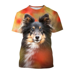 Camiseta con Estampado Digital 3D de Perro Sheltie para Hombre y Niño 2022 <span class=keywords><strong>Border</strong></span> <span class=keywords><strong>Collie</strong></span> Unisex Personalizada con Estampado Completo OEM y ODM - Product Image 6