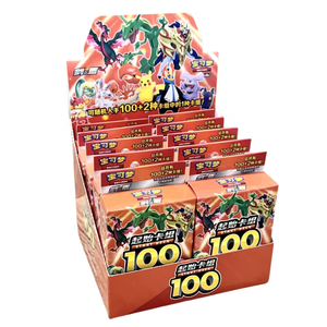 Vente en gros de nouvelle boîte de cartes à collectionner Pokemoned <span class=keywords><strong>100</strong></span> jeu de cartes à collectionner PTCG édition chinoise simplifiée jeu de départ pré-assemblé - Product Image 2