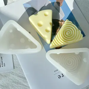 קמע גבינה מוס סיליקון תבנית אפוקסי שרף 3D גבינה סבון נרות לקישוט