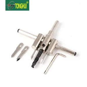 Máy Bay Loại Điều Chỉnh Lỗ Tròn Saw Với HSS Auger Twist Khoan Bits