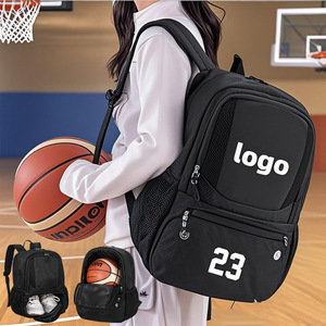 Sac à dos de sport pour <span class=keywords><strong>basketball</strong></span>, football, volleyball, entraînement, rangement, jeu d'équipe, logo personnalisé, numéro, fermeture éclair Oxford, bandoulière - Product Image 1
