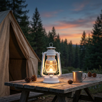 Lanterne de camping LED rechargeable à intensité variable, charge Type-C, lampe de tente portable, lampe d'urgence extérieure