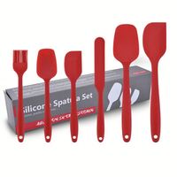 Ensemble de spatules en silicone antiadhésives 6-8 pièces, écologiques, compatibles lave-vaisselle, outils de cuisson et de pâtisserie, accessoires de cuisine, spatule personnalisée