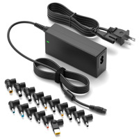Chargeur universel pour ordinateur portable 90W, adaptateur secteur 15V-20V, 16 embouts DC pour HP, Dell, Lenovo, Asus, Acer, Toshiba, Samsung
