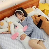 Boneka Hewan Plush Lembut Baru, Bantal & Alas Tidur Anjing Panjang, Boneka Hewan Plush Kawaii