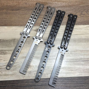 Mini peine de mariposa plegable de alta calidad, venta al por mayor, juguete de Metal, cuchillo de mariposa, entrenador para adultos - Product Image 3