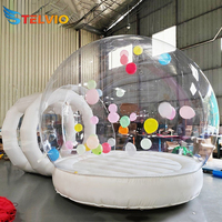 Maison à bulles rebondissante d'usine 3m 4m 5m Pvc maison de tente à bulles gonflable transparente maison à bulles avec fond de rebond pour la fête