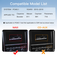 Module CarPlay Sans Fil et Android Auto CARABC pour Porsche Panamera / Macan / 911 / Cayenne / 718 PCM 3.1 Décodeur Écran