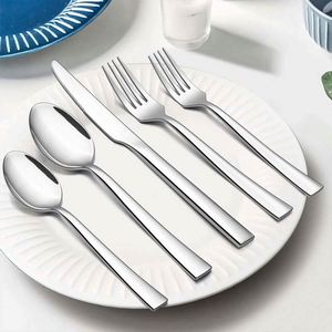 High Quality Wedding Cutlery Set 430 Stainless Steel Fork Knife Spoon Modern Bulk Flatware Sets With High Mirror Polished - Product Image 1