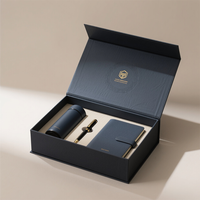 Coffret Cadeau d'Entreprise de Luxe Personnalisé avec Logo Imprimé, Carnet Promotionnel, Journal d'Affaires, Kit de Bienvenue, Boîte en Papier Rigide Magnétique Vide