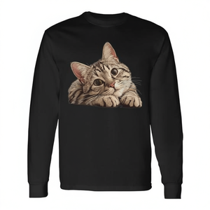 Camiseta de manga larga con diseño de gato tabby, regalo para amantes de las mascotas, diseño de gatito - Product Image 2
