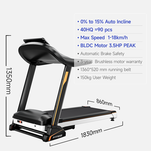 <strong>Cheap</strong> Price Home Gym Equipment Running Machine Home Fitness <strong>Foldable</strong> <strong>Treadmill</strong> with YPOOFIT APP - Product Image 3