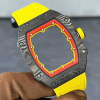 Jam Tangan Mekanik Otomatis Terbaru 6702 dengan Desain Ultra-tipis 7.8mm Adalah Jam Tangan Pria Bergaya dari Serat Karbon.