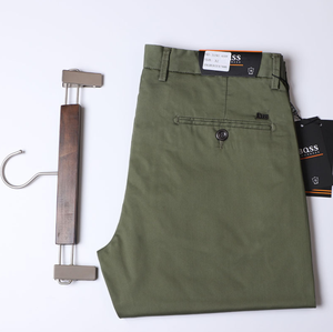 맞춤 제작 면 스판 남성용 치노 팬츠 제조업체 남성 카키 슬림핏 치노 바지 - Product Image 1