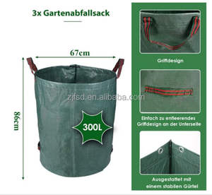 Bolsas de Jardinería Reutilizables de Alta Resistencia, Organizador de Residuos de Jardín, Jardín y Césped, 100L - Product Image 2