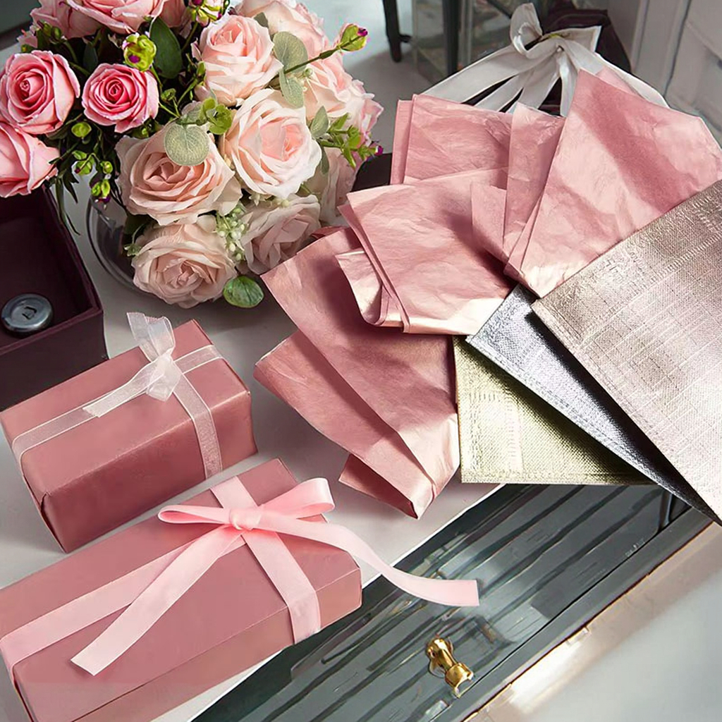 Wholesale DIY Crafts Waterproof Flower Wrapping Paper Roll Custom Logo Gift Packaging for Florist Bouquet Decorations