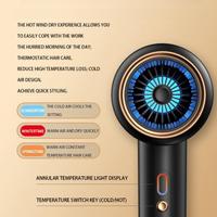 Secador de Pelo Iónico con Motor Turbo de 60000 RPM, Iones Negativos, Termostato Inteligente, Bajo Ruido, Secador Profesional para Salón, Venta al Por Mayor OEM para Exportación