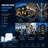 Sistema de Alarma WiFi GSM para Hogar Inteligente, para Marcas y Distribuidores de Seguridad, OEM ODM
