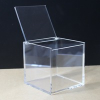 Boîte de présentation en acrylique Xinkeda, mini boîte en plexiglas, taille personnalisée, boîte de rangement en acrylique transparente avec couvercle à charnières