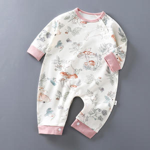 Pakaian Bayi Grosir Custom Motif Alami Lucu, Romper Bayi Lengan Panjang, Pakaian Jumper Bayi Laki-laki untuk Musim Semi dan Gugur - Product Image 5